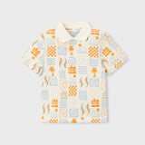 Polo Pequeño Explorador Nata Peach Mayoral 3104