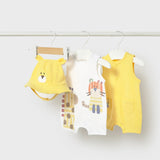 Set 3 Piezas Con Gorro y Orejitas The Lion King Mostaza Mayoral 1616
