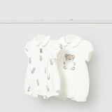 Set 2 Peleles Cortos Amour & Teddy Crudo Mayoral 1704