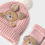 Set Gorro & Calcetines Osito Rosa Mayoral 9124