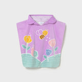 Toalla Playera Con Capucha Tulipanes Lilac Mayoral 10165