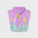 Toalla Playera Con Capucha Tulipanes Lilac Mayoral 10165