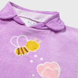 Toalla Playera Con Capucha Tulipanes Lilac Mayoral 10165