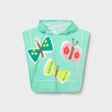 Toalla Playera Con Capucha Farfalla Turquesa Mayoral 10165