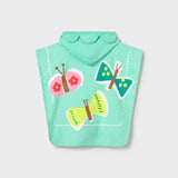 Toalla Playera Con Capucha Farfalla Turquesa Mayoral 10165