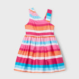 Vestido Asimétrico Fantasía Magenta Mayoral 3920