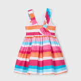 Vestido Asimétrico Fantasía Magenta Mayoral 3920