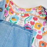 Vestido Denim Colorful Flowers Boboli