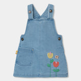 Vestido Denim Colorful Flowers Boboli