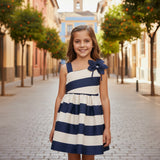 Vestido Asimétrico Flower Mood Porcelana Mayoral 3924