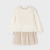 Vestido Combinado Lentejuelas Fantasía Mayoral 4925