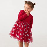 Vestido Corazones Tul Rojo Mayoral 2941