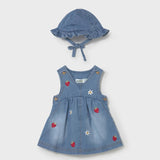 Vestido Con Gorro Denim Fragola Mayoral 1816