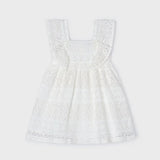 Vestido Croché Ceremonias Crudo Mayoral 3924