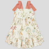 Vestido Palmeras Pastel