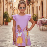Vestido Punto Encanto Lilac Mayoral 3934